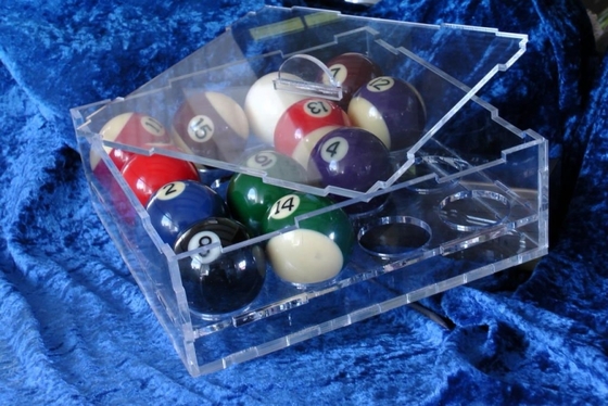 Balske med inlay til poolballer - akryl
